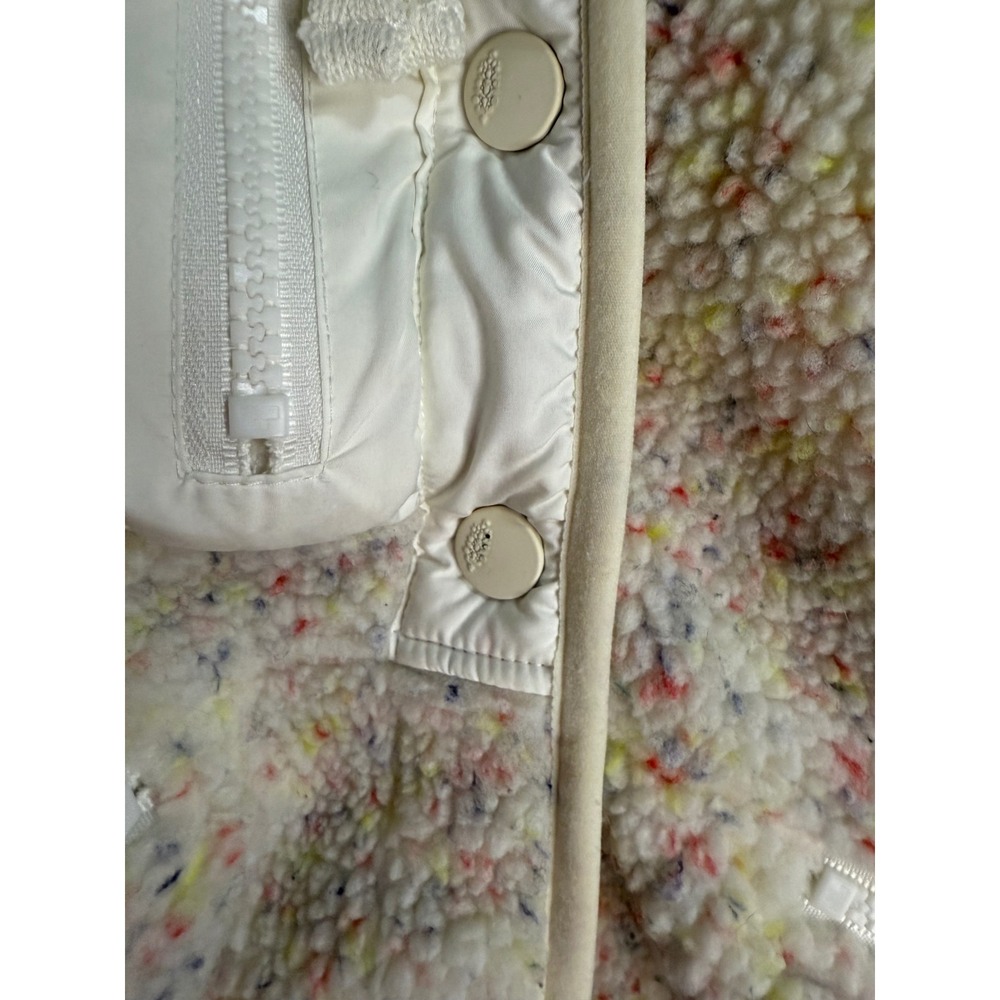 FP Movement by Free People Speckled Cream Sherpa Zip Jacket - Picture 9 of 9